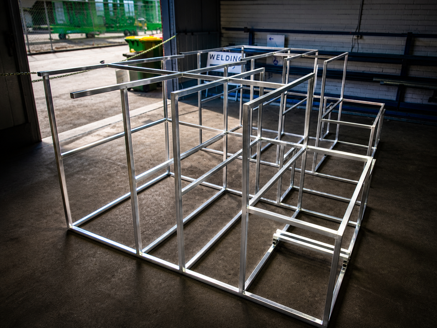 Steel frame assembly