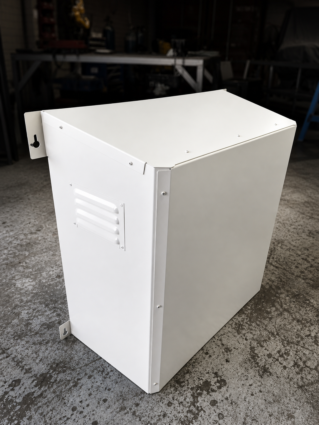 Powder coated enclosure